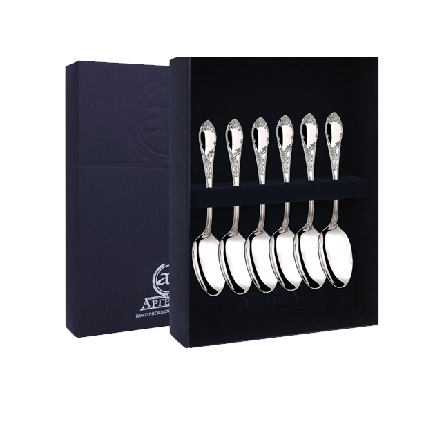 картинка Набор кофейный ложки Престиж (6пр)+фут