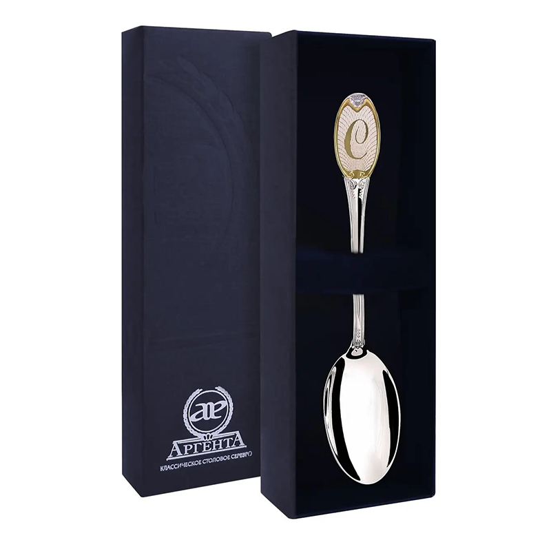 картинка Ложка чайная с логотипом С ч/п + футляр