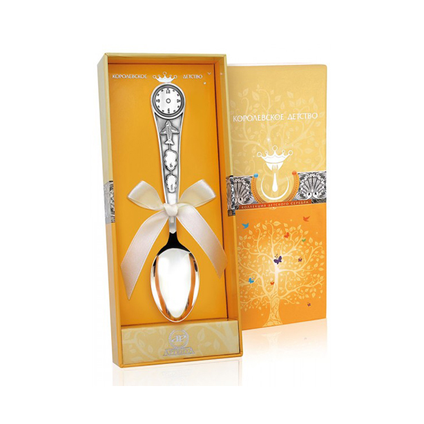 картинка Ложка детская Часы+футляр