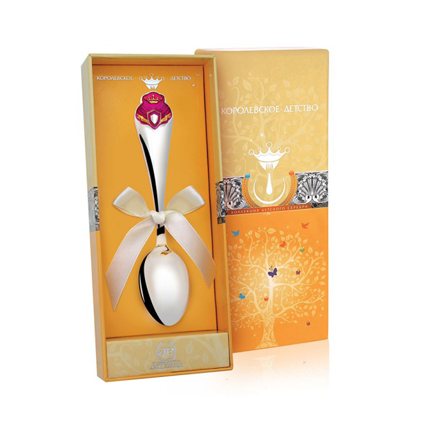 картинка Ложка детская кд Принцесса ч/п с эм.+футляр