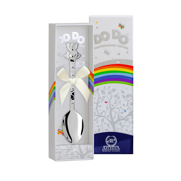 картинка Ложка детская DODO Медведь+футляр