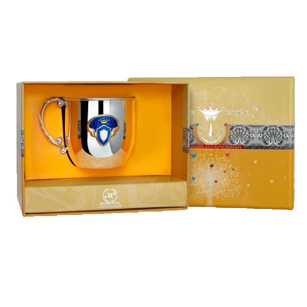 картинка Кружка детская кд принц ч/п с эмалью+футляр