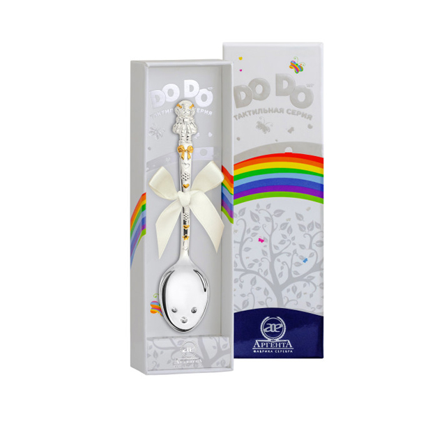 картинка Ложка детская DODO Кукла с бантами ч/п + футляр