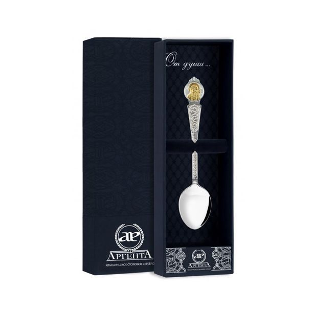 картинка Ложка Казанская Божья Матерь ч/п + футляр