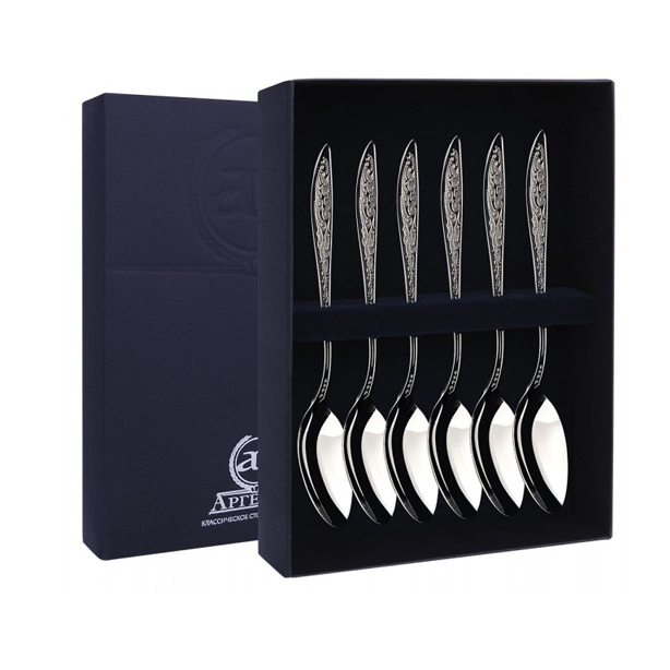 картинка набор ч/ложки Морозко (6пр)+футляр