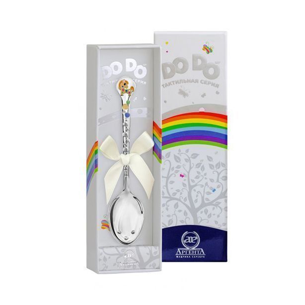 картинка Ложка детская DODO Лошадка Ч/П с эмалью+футляр