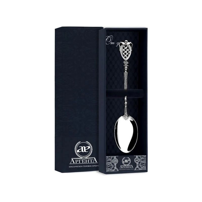 картинка Ложка чайная Меценат + футляр